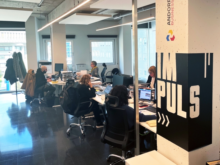 Una imatge de les oficines d'Andorra Business.